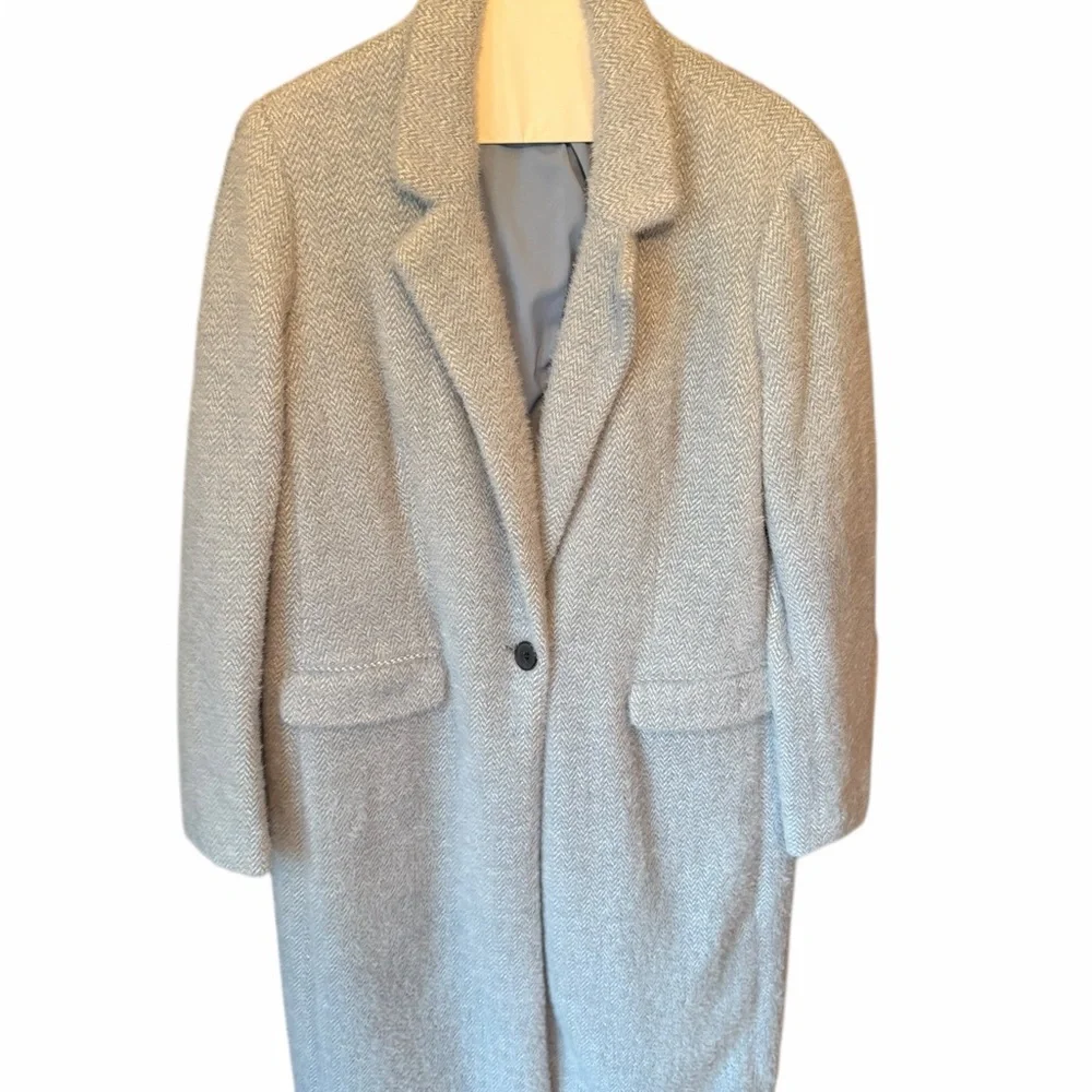 LOFT Light Blue Trench Coat – Size Small - Picture 3 of 6